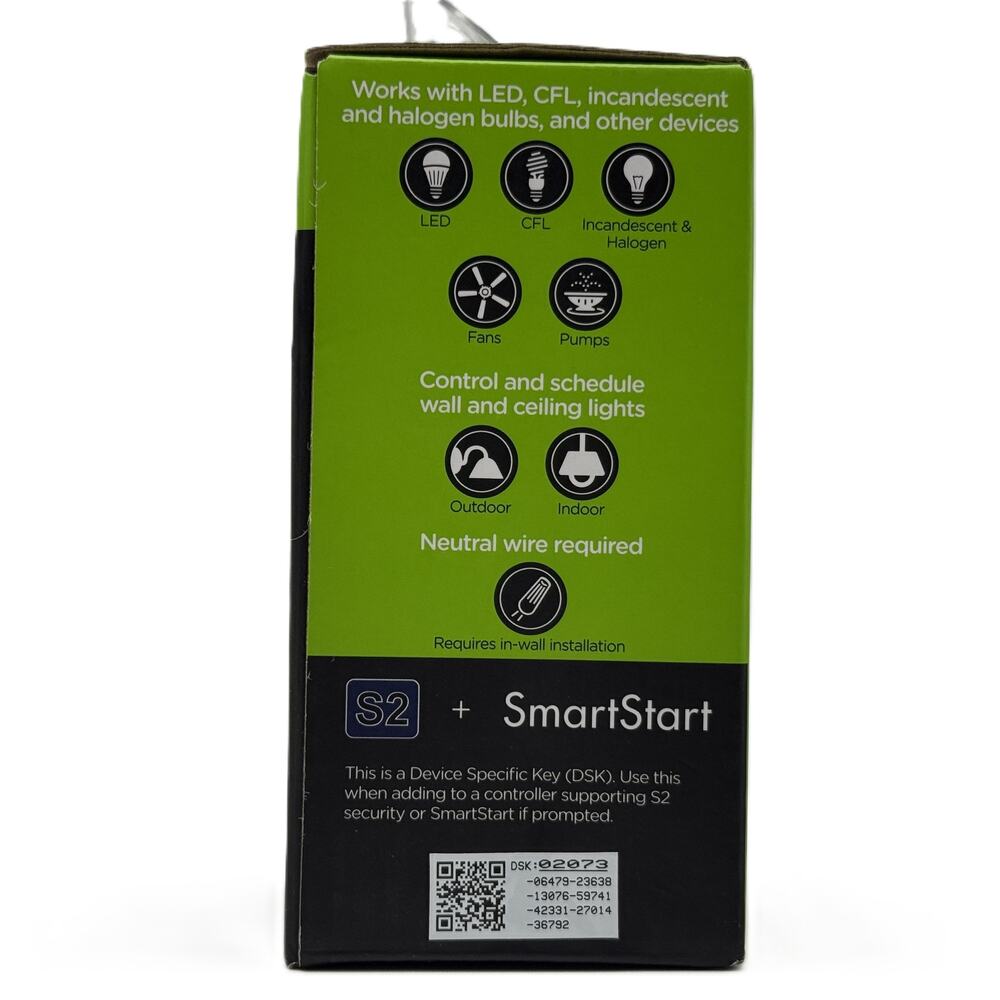 Enbrighten (Jasco) In-Wall Z-Wave Smart Paddle Switch ZW4008 - White/Almond - Picture 5 of 7